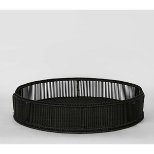 best-outdoor-furniture-Luca Rattan Round Antique Black Small