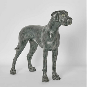 best-outdoor-furniture-Charlie Dog Sculpture - Standing Black