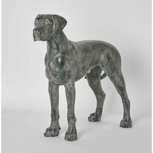 best-outdoor-furniture-Charlie Dog Sculpture - Standing Black