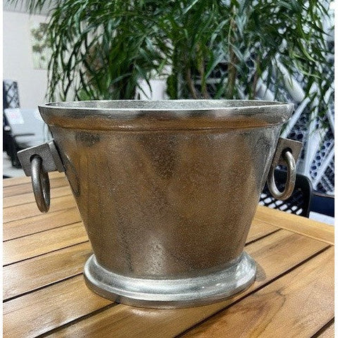 Ellison Oval Bucket Silver 33cm