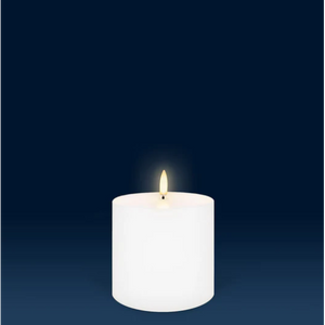 best-outdoor-furniture-UYUNI Lighting Nordic White Pillar Candle 10.1 x 10.1cm