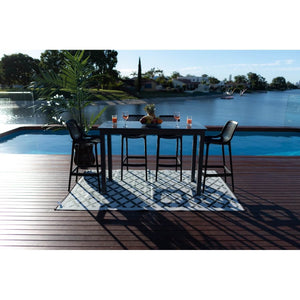 best-outdoor-furniture-Air 75 - 5pce Alum Slat Bar - Outdoor Bar Set