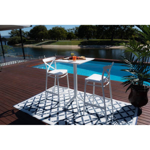 best-outdoor-furniture-Cross Sky 60 x 60 - 3pce Bar Set- Outdoor Bar Table