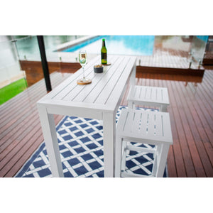 best-outdoor-furniture-SLAT - Alum Slat Bar 130 - 3pce - Outdoor Bar Set