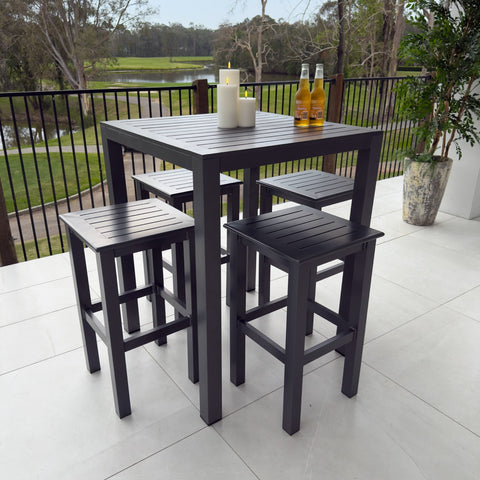 Kirra Aria - 5pce (80x80) - Outdoor Bar Set