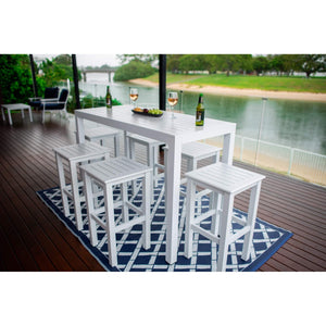 best-outdoor-furniture-Alum Slat Bar - 7pce - Outdoor Bar Set F