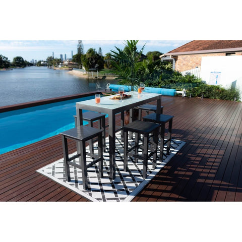 Kirra Coast - 7pce (150x65) - Outdoor Bar Set