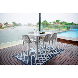 best-outdoor-furniture-Roma 75 - Alum Slat Bar 150 - 7pce - Outdoor Bar Set