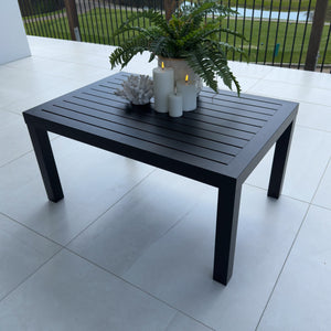 best-outdoor-furniture-Slat - Black Outdoor Coffee Table