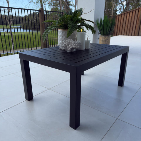 Slat - Outdoor Coffee Table - BLACK