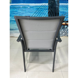 best-outdoor-furniture-Margot Dining Chair - Outdoor Chair Gunmetal/Grey