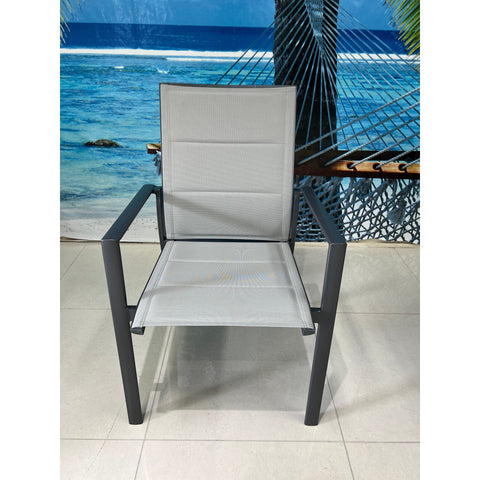 Margot - Gun/Grey Outdoor Dining Chair