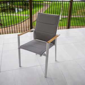 best-outdoor-furniture-Margot Teak Chair - Outdoor Chair White/Grey