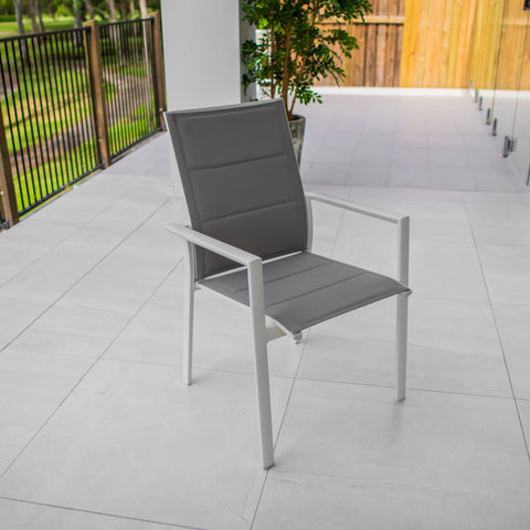 Margot - White/Grey Outdoor Dining Chair