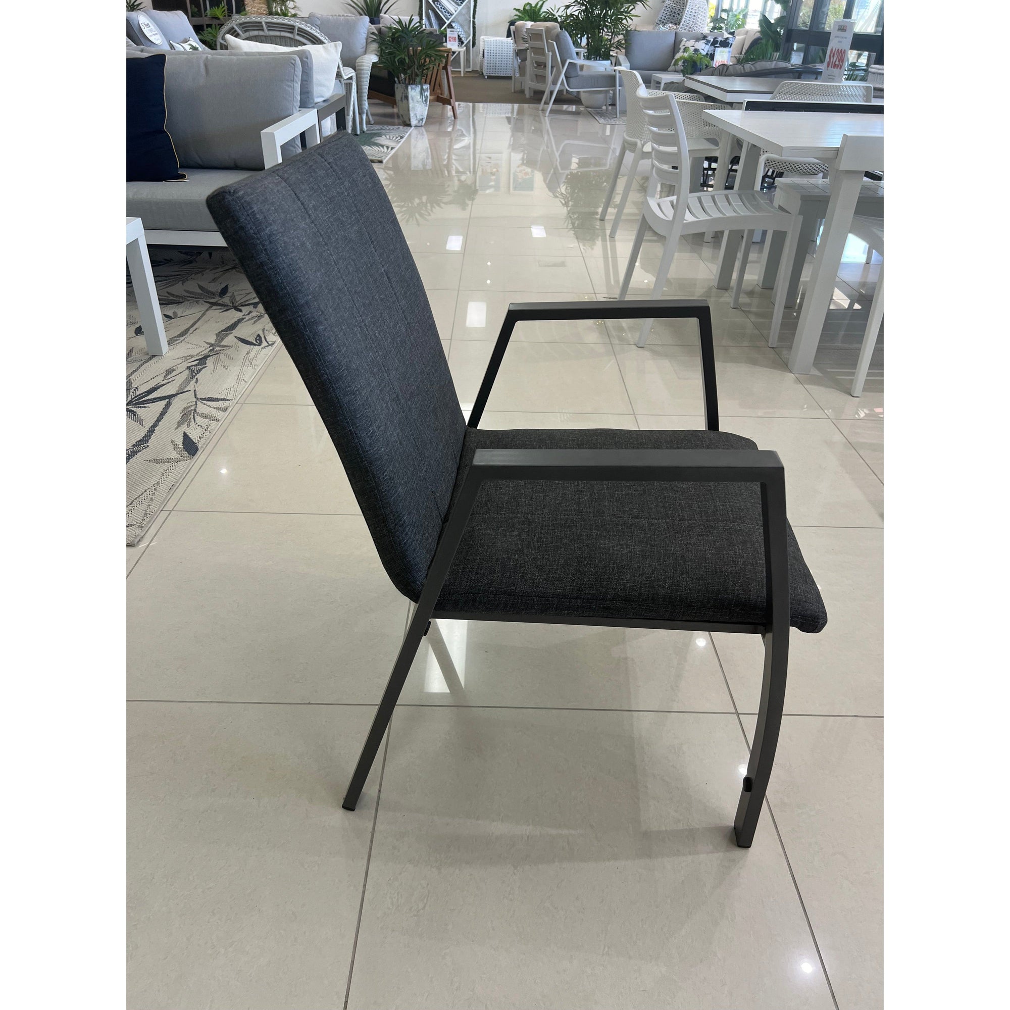 best-outdoor-furniture-Rio Upholstered - Outdoor Chair Gunm/Grey