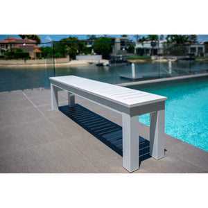 best-outdoor-furniture-Aluminium Slat Bench - Outdoor Bench