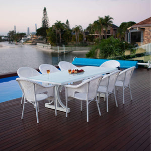 best-outdoor-furniture-Coventry CoastMoon - 9pce Outdoor Dining Set (215cm)