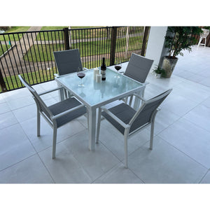 best-outdoor-furniture-Margot - Hudson - 5pce Outdoor dining Set (90cm) White/Grey