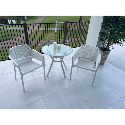 Nero Coventry - 3pce (76x76) - Outdoor Dining Set