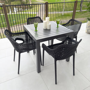 best-outdoor-furniture-Roma XL Aria - 5pce (80x80) - Outdoor Dining Set