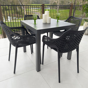 best-outdoor-furniture-Roma XL Aria - 5pce (80x80) - Outdoor Dining Set