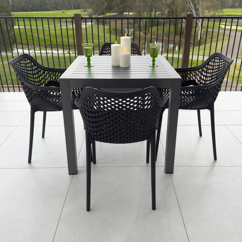 Roma XL Aria - 5pce (80x80) - Outdoor Dining Set