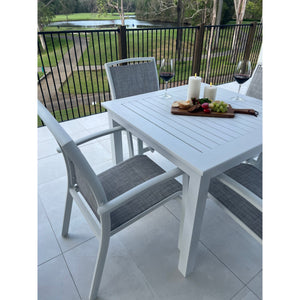 best-outdoor-furniture-Shelby - Alum Slat - 5pce Outdoor Dining Set (90cm)