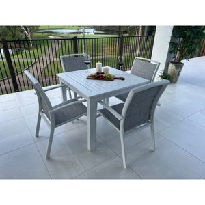 best-outdoor-furniture-Shelby - Alum Slat - 5pce Outdoor Dining Set (90cm)