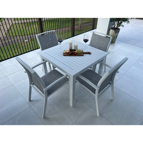 Shelby Aria - 5pce (90x90) - Outdoor Dining Set