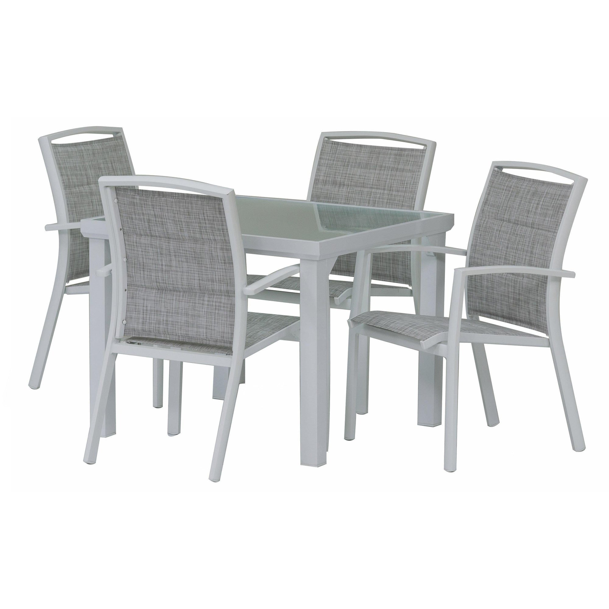 best-outdoor-furniture-Shelby Hudson - 5pce Outdoor Dining Set (90cm)