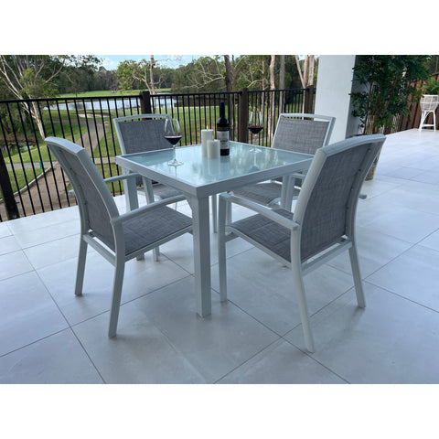 Shelby Hudson - 5pce (90x90) - Outdoor Dining Set