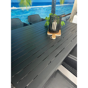 best-outdoor-furniture-Bergen - (220x100) - Black Outdoor Dining Table