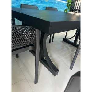 best-outdoor-furniture-Bergen - (220x100) - Black Outdoor Dining Table