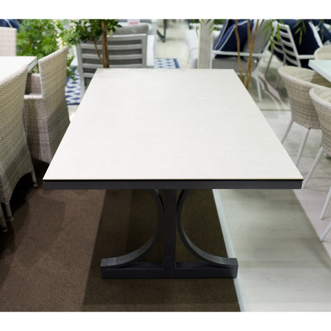 Ceramic - (180x100) - Gunmetal Outdoor Dining Table