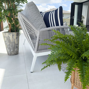 best-outdoor-furniture-Bella Rope 3 - 4pce - White/Grey Outdoor Lounge Setting