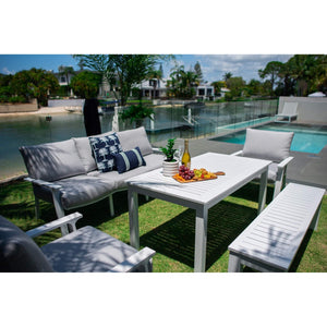 best-outdoor-furniture-Bermuda 3 - 5pce Low Dining Lounge Setting (Sunbrella Fabric)