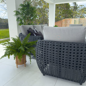 best-outdoor-furniture-Voyage 3 - 4pce - Black/Grey Outdoor Lounge Setting