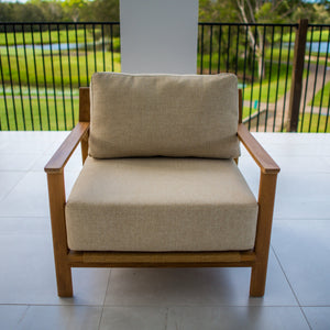 best-outdoor-furniture-Summit Teak Single Sofa