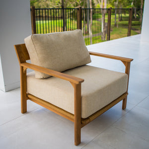 best-outdoor-furniture-Summit Teak Single Sofa