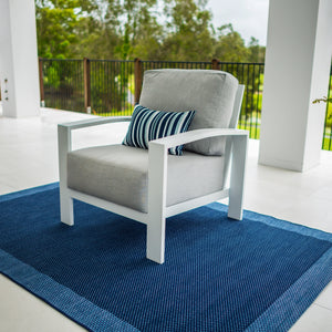 best-outdoor-furniture-Tahoe Single Sofa - Outdoor Lounge White/Grey