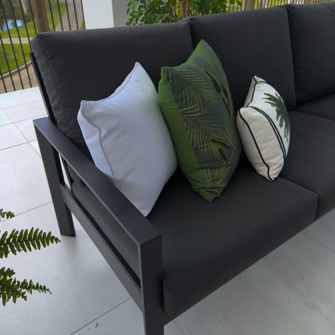 best-outdoor-furniture-Taylah 3 Seater - Black/Canvas Coal Outdoor Lounge Single