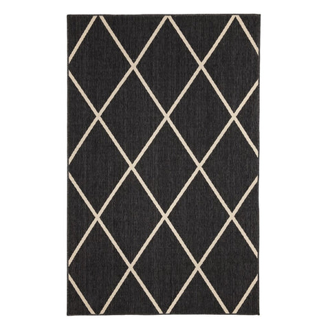 Tucson Black Polypropylene - Outdoor Rug