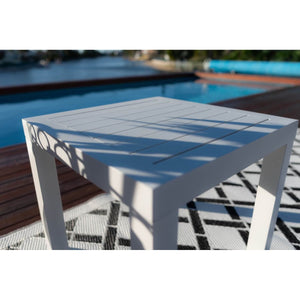 best-outdoor-furniture-Aluminium Slat - Outdoor Side Table (50x50cm)